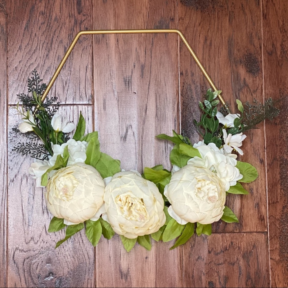 Peony Wreath
